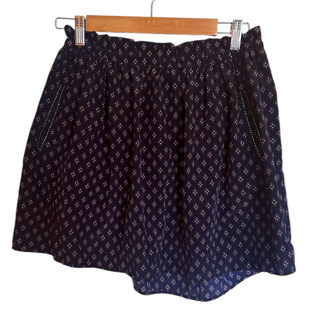 MNG Casual A-Line Navy Mini Skirt Size Medium
